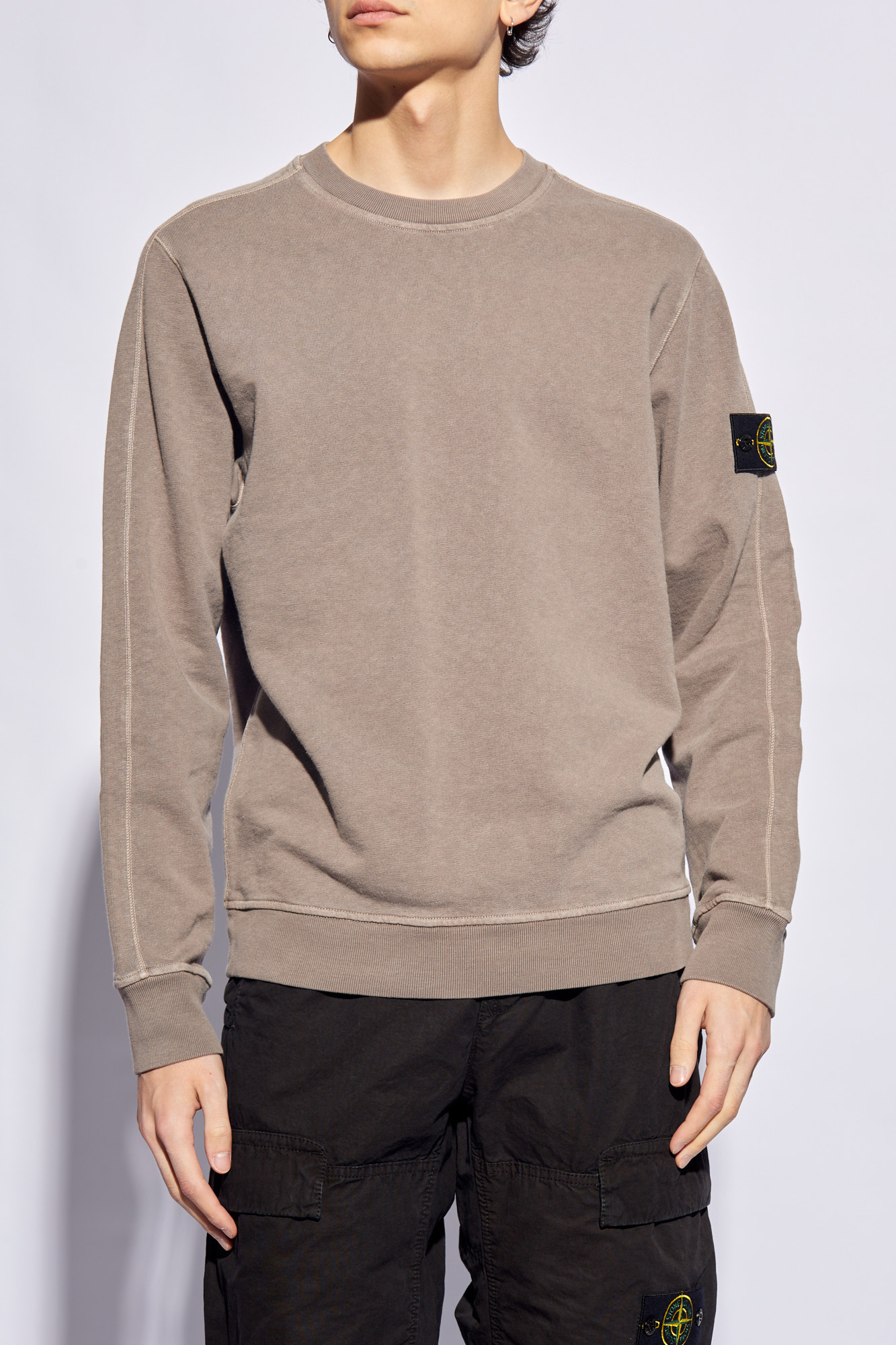 Stone island sweatshirt on sale beige